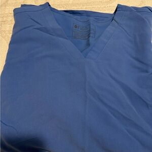 Figs Ceil Blue 5X Casma 2 pocket Scrub Top